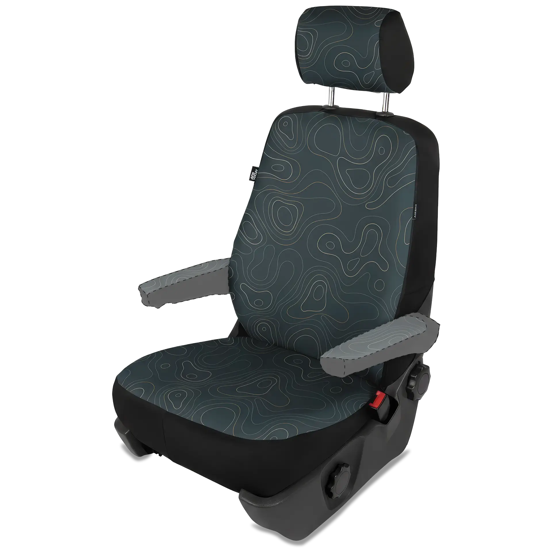 Paar Sitzbezüge mit Kopfstützen in Topo Summit