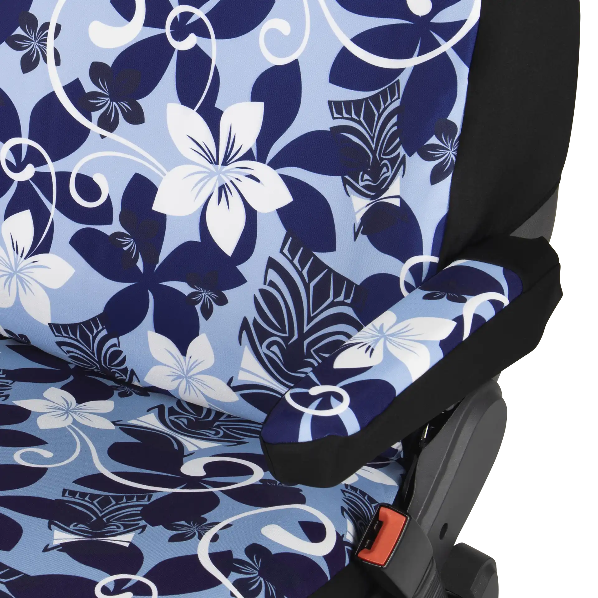 Fiat Ducato Sitzbezüge (Pilotensitz) & Armlehnen Captain Chair in Tiki Maske blau