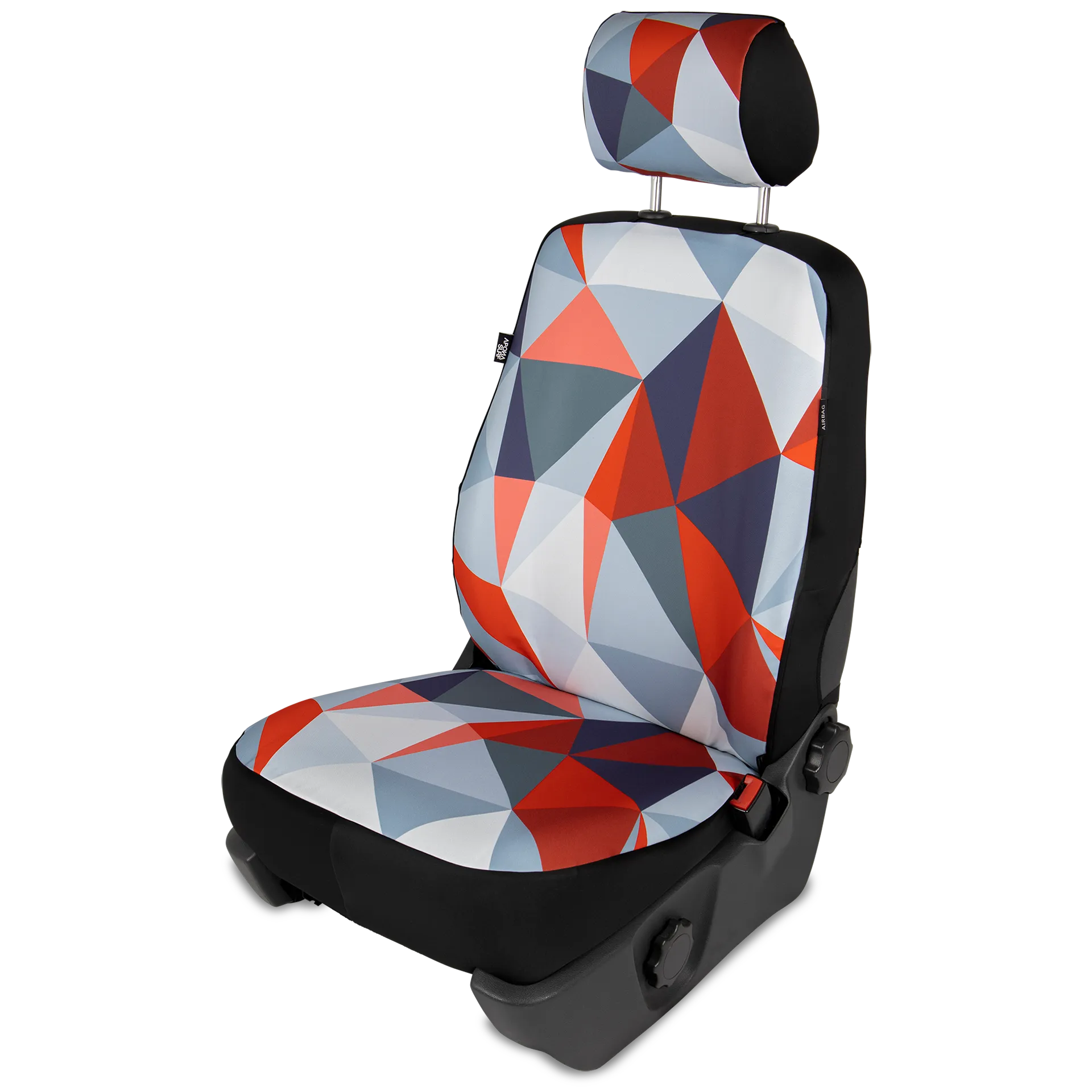 Paar Sitzbezüge mit Kopfstützen in Fire