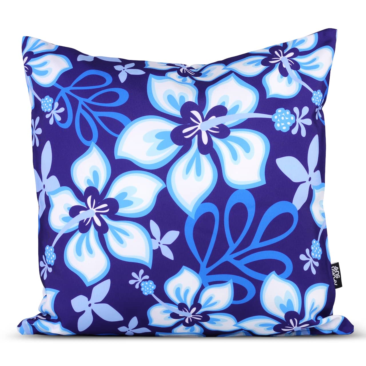 Kissenbezug 50 x 50cm - Hibiskus blau