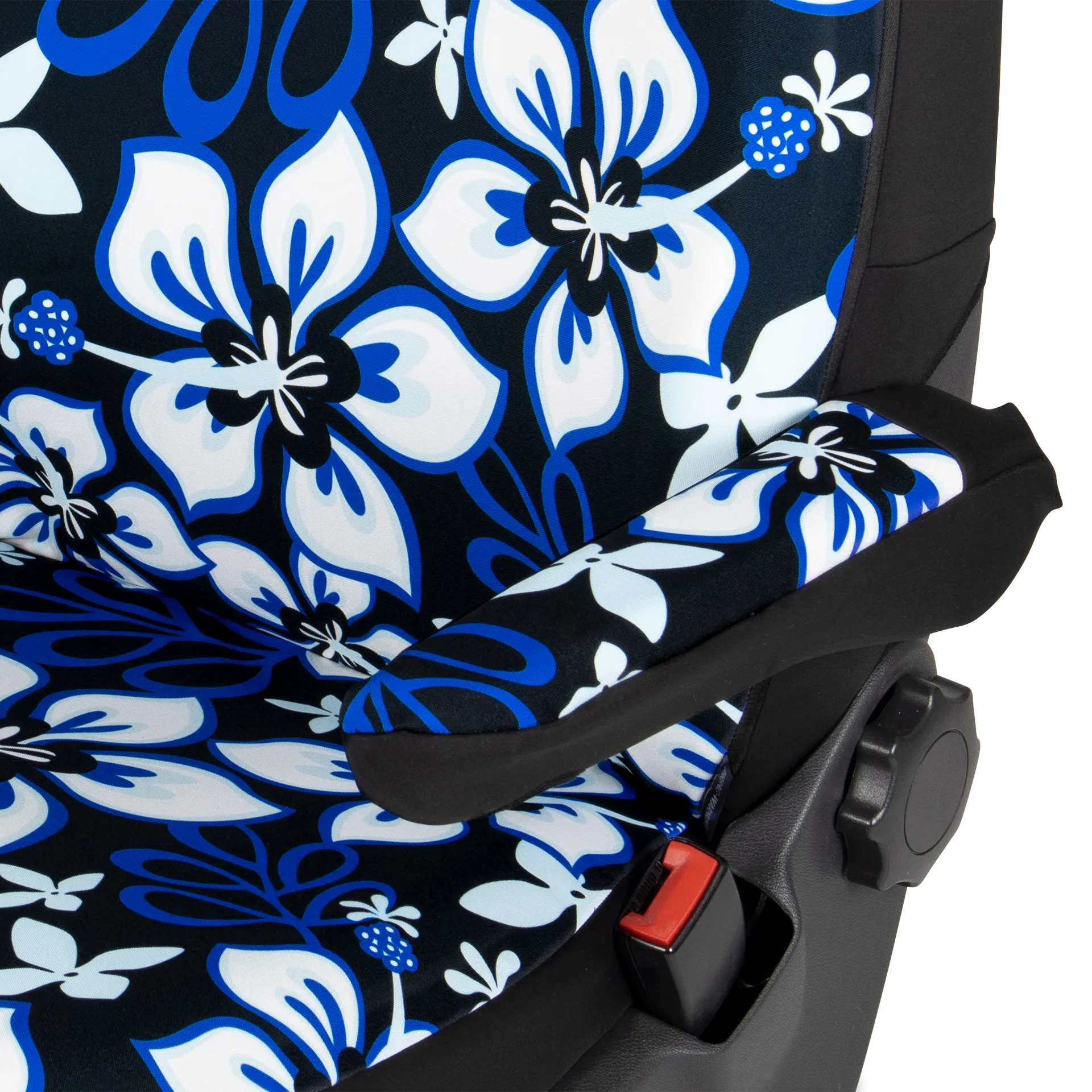  T6 Sitzbezüge (California, Multivan) & Armlehnen in Hibiskus schwarz