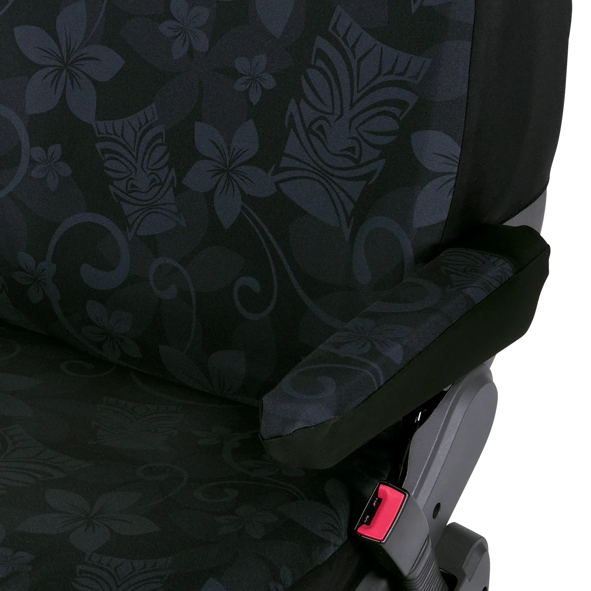 Fiat Ducato Sitzbezüge (Pilotensitz) & Armlehnen standard in Tiki Maske schwarz