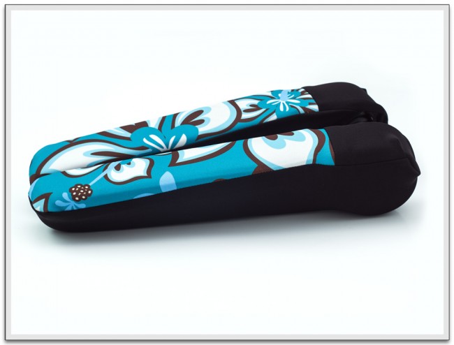 Armlehnenbezüge schmal ( T5/ T6/ T6.1/ Ducato ab Bj 2015) - 4er Set - Hibiskus türkis