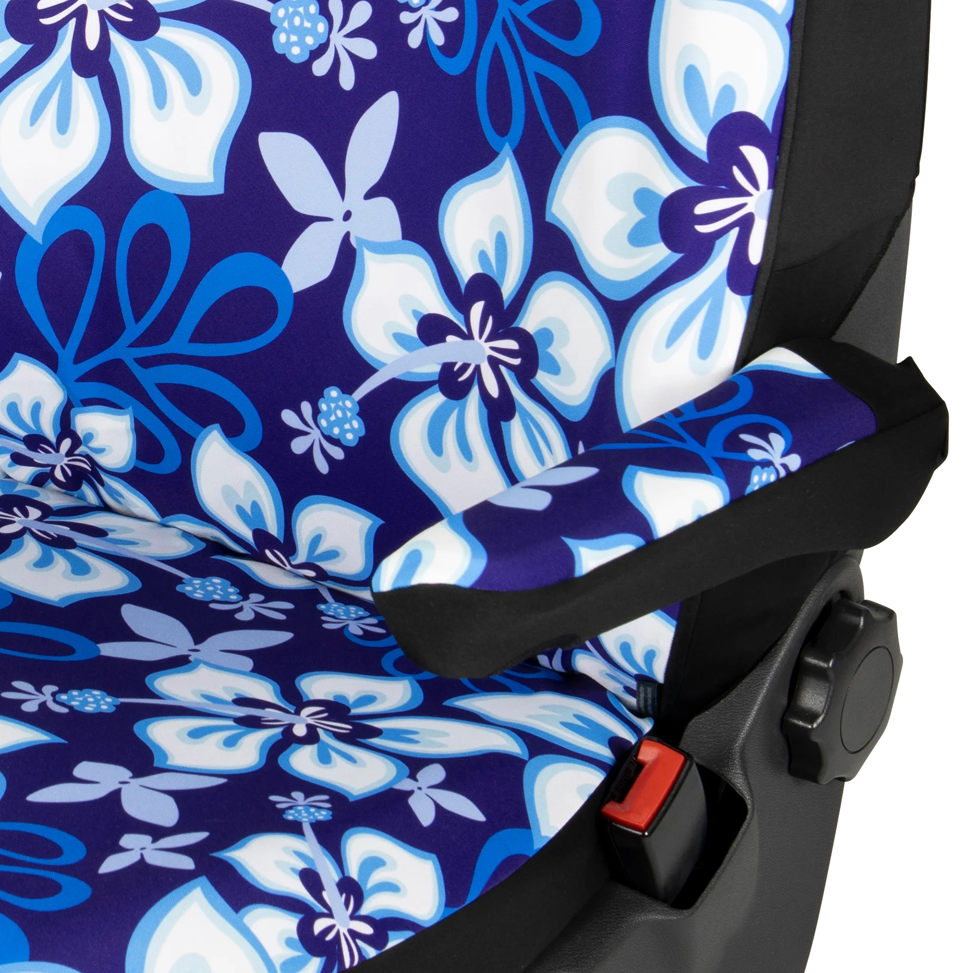 Paar Sitzbezüge mit Kopfstützen (Größe M) in Hibiskus blau Paar Sitzbezüge mit Kopfstützen (Größe M) in Hibiskus blau
