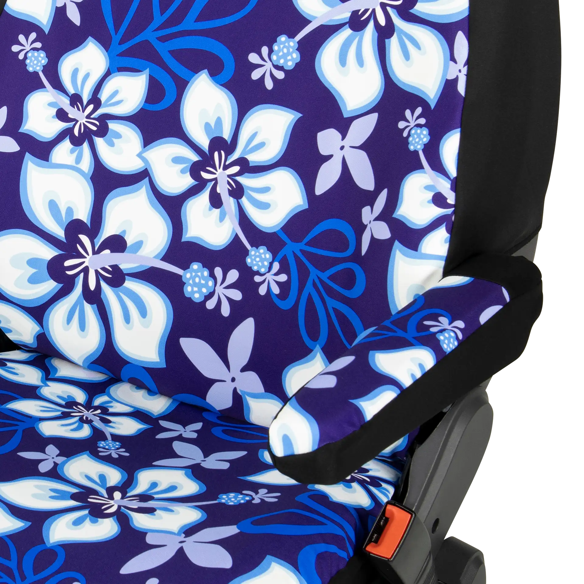 Fiat Ducato Sitzbezüge (Pilotensitz) & Armlehnen Captain Chair in Hibiskus blau