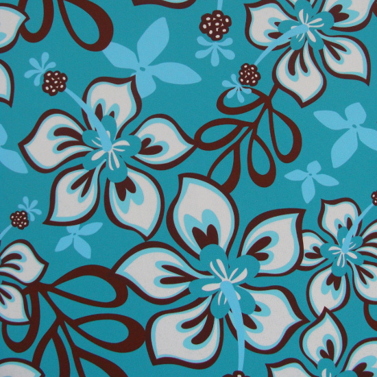 Sunlight Cliff (Fiat Ducato) Rückbankbezug - Hibiskus türkis